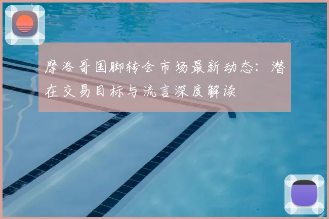 摩洛哥国脚转会市场最新动态：潜在交易目标与流言深度解读