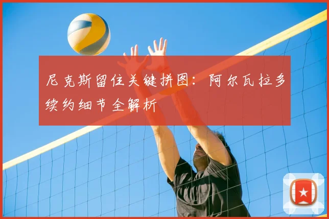 尼克斯留住关键拼图：阿尔瓦拉多续约细节全解析
